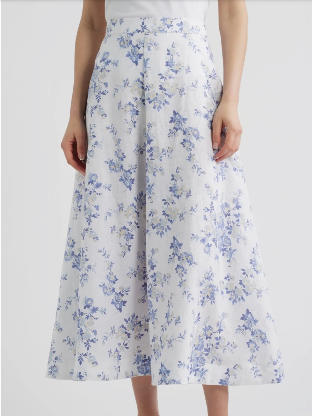 REFORMATION Peony Linen Skirt